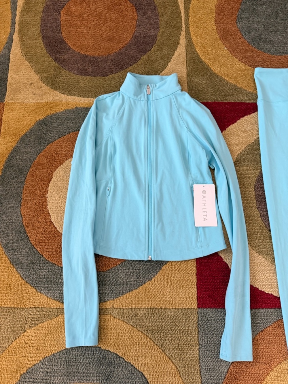NWT Athleta Women Matching Set Salutation Crop Jacket Elation Tight Leggings S - Picture 2 of 12